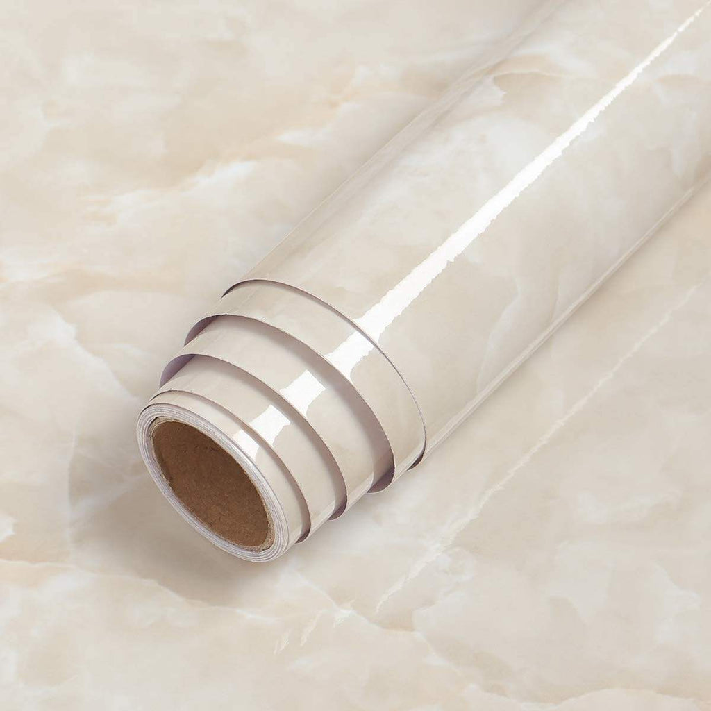 Luxury White Marble Peel and Stick Wallpaper | Gold Veined Self-Adhesive Removable Wallpaper